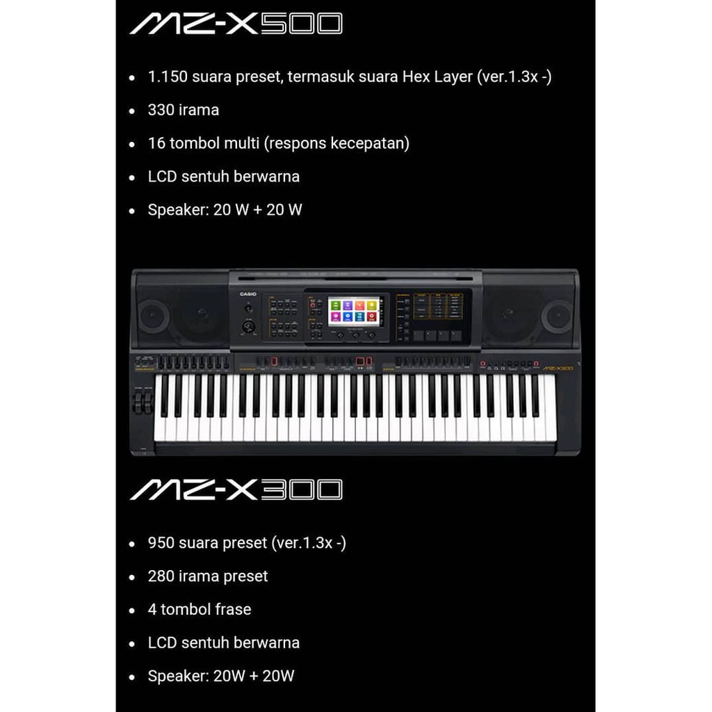 Jual ALAT MUSIK keyboard CASIO MZX300 / MZ X300 Shopee Indonesia