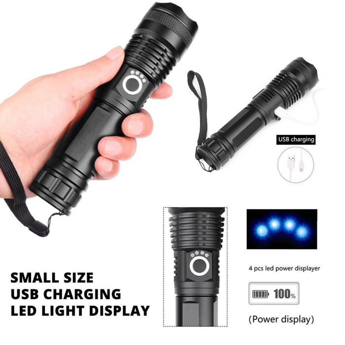 Jual Senter Senter Led Xhp 50 Ultrafire Cree Compact Baterai 26650 ...