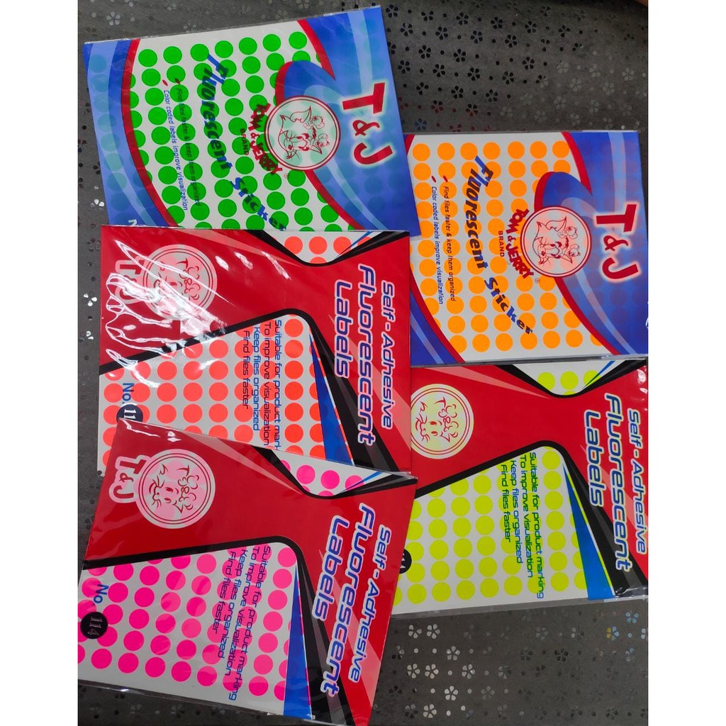 Jual label tom and jerry bulat warna no 97 / 114 / 115 / 116 / 117 ...