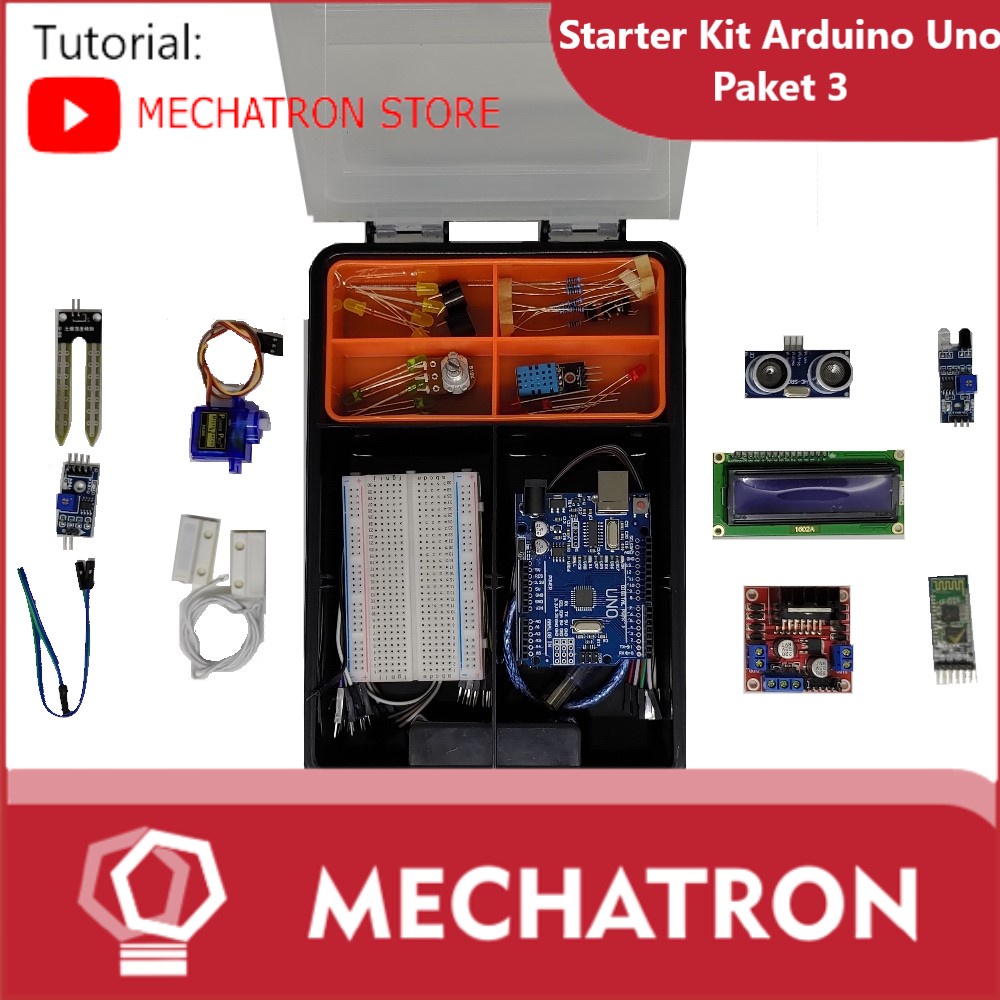 Jual Arduino Uno Starter Kit Compatible Paket Belajar 3 Free CD Source ...