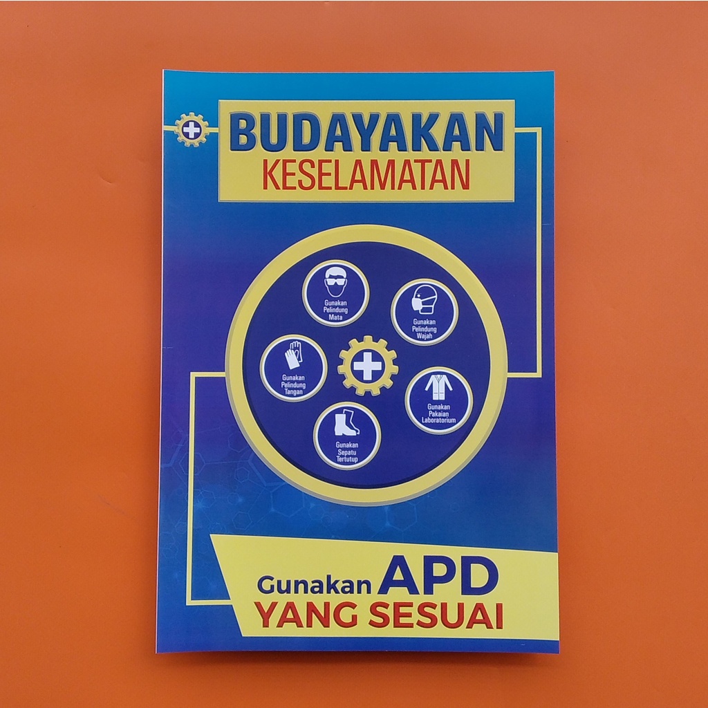 Jual Poster K3, gunakan APD yang sesuai, Poster Keselamatan | Shopee