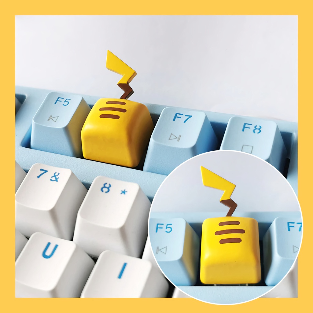 Jual Pokemon Tails Keycap Mechanical Keyboard Keycaps Cute Keycap Lucu ...