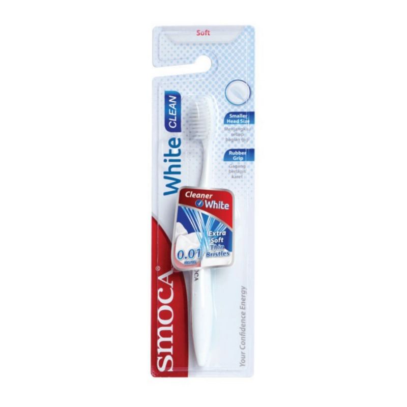 Jual Smoca White Clean Sikat gigi dengan bulu extra soft (ukuran bulu ...