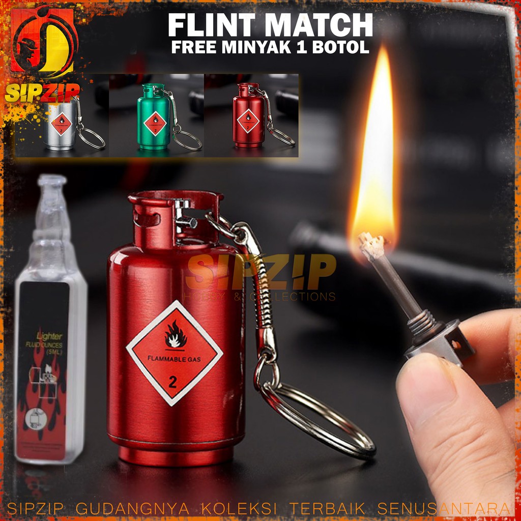 Jual KOREK API GESEK TABUNG FREE MINYAK GANTUNGAN KUNCI UNIK FULL METAL ...
