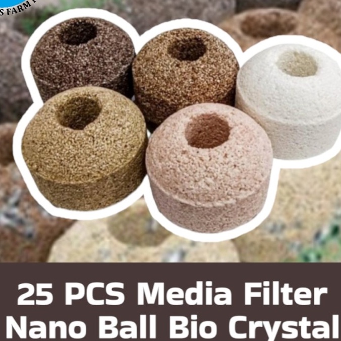 Jual NANO BALL BIO CRYSTAL MEDIA FILTER AQUARIUM / MINERAL BALL isi 25 pcs Shopee Indonesia