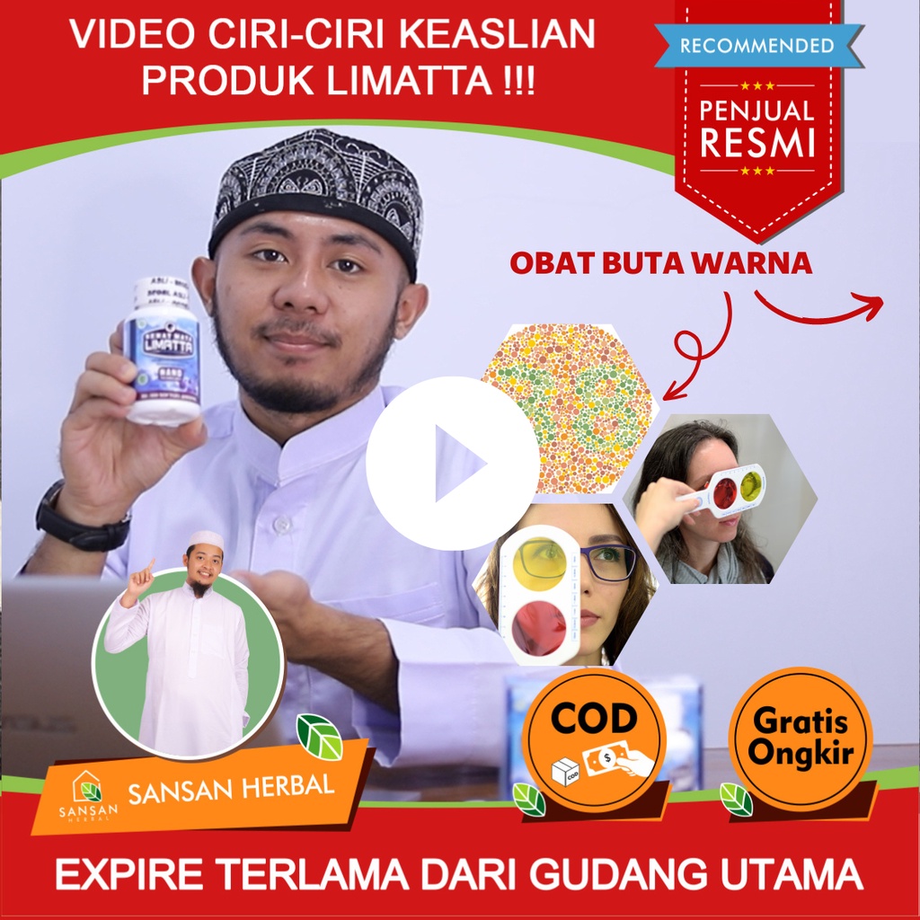 Jual Obat Buta Warna Parsial Obat Buta Warna Rabun Jauh Penglihatan