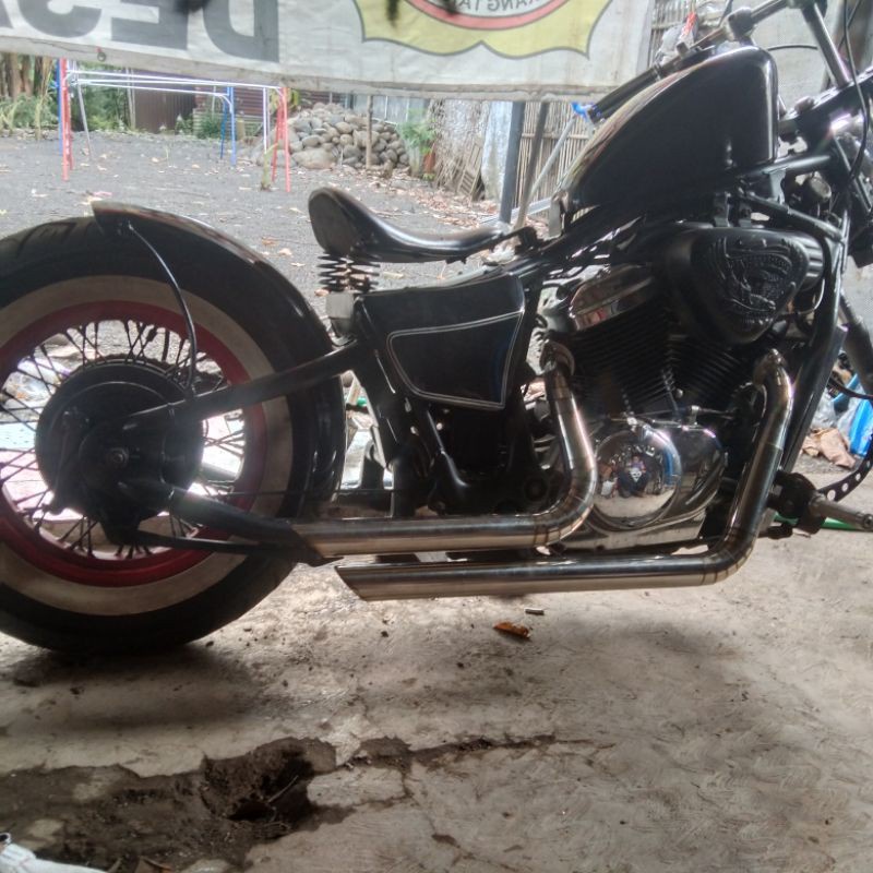 Jual knalpot KNALPOT CUSTOM STEED 600CC CLASIC MOGE MODEL VNH FREE FLOW