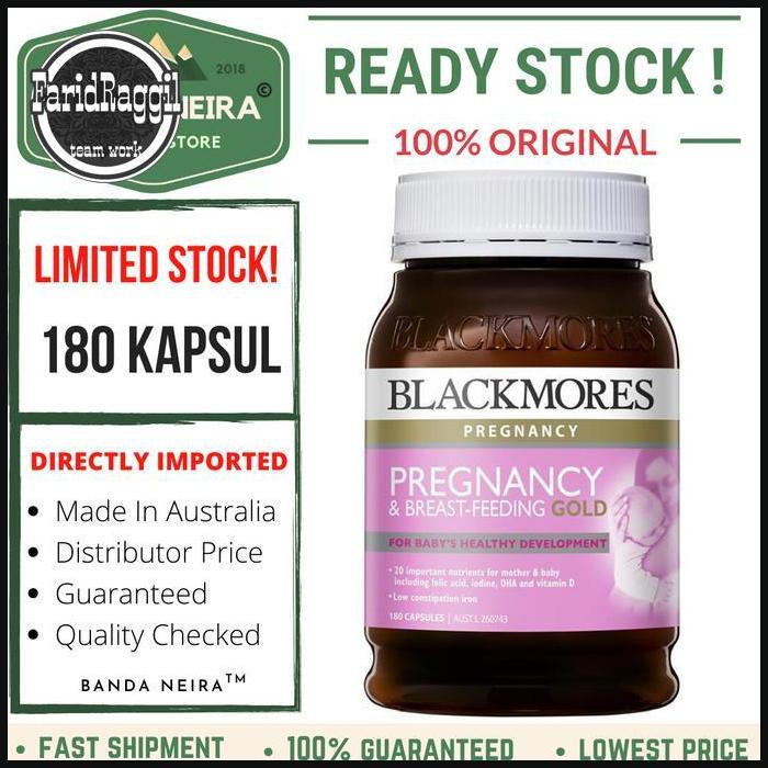 Jual Blackmores Pregnancy And Breastfeeding Gold 180 Kapsul Kalbe Shopee Indonesia 6026