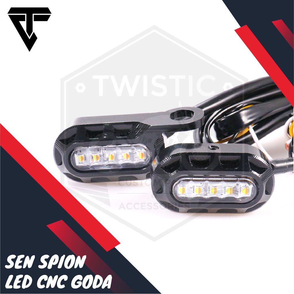 Jual Lampu Sen Sein Led Spion Cnc Goda Motor Harley Davidson Bobber