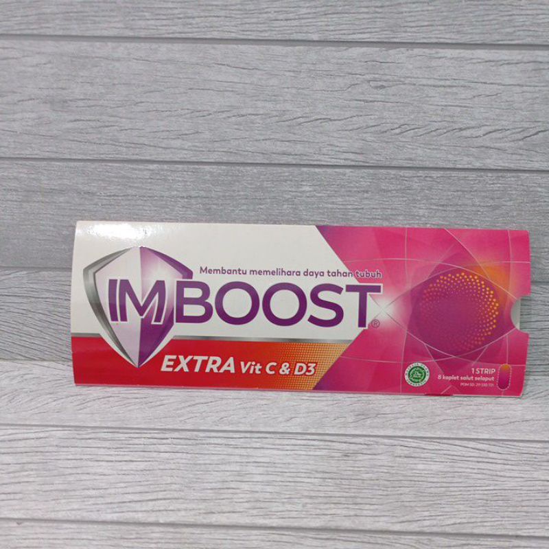 Jual Imboost Extra Vit C dan D3 isi 8 tab | Shopee Indonesia