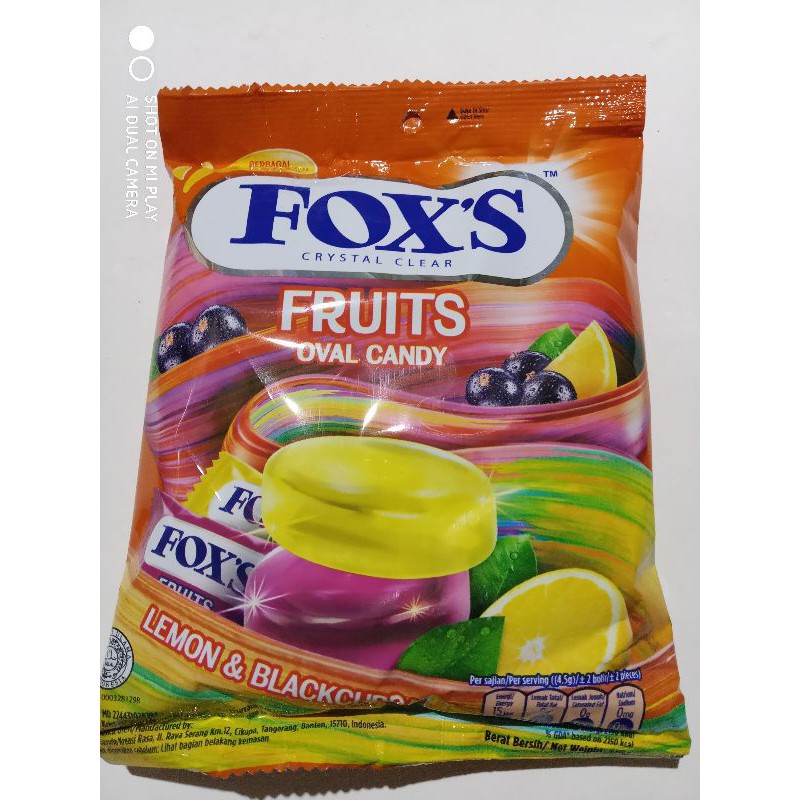 Jual Permen Foxs Fruits Perbungkus Shopee Indonesia 7166