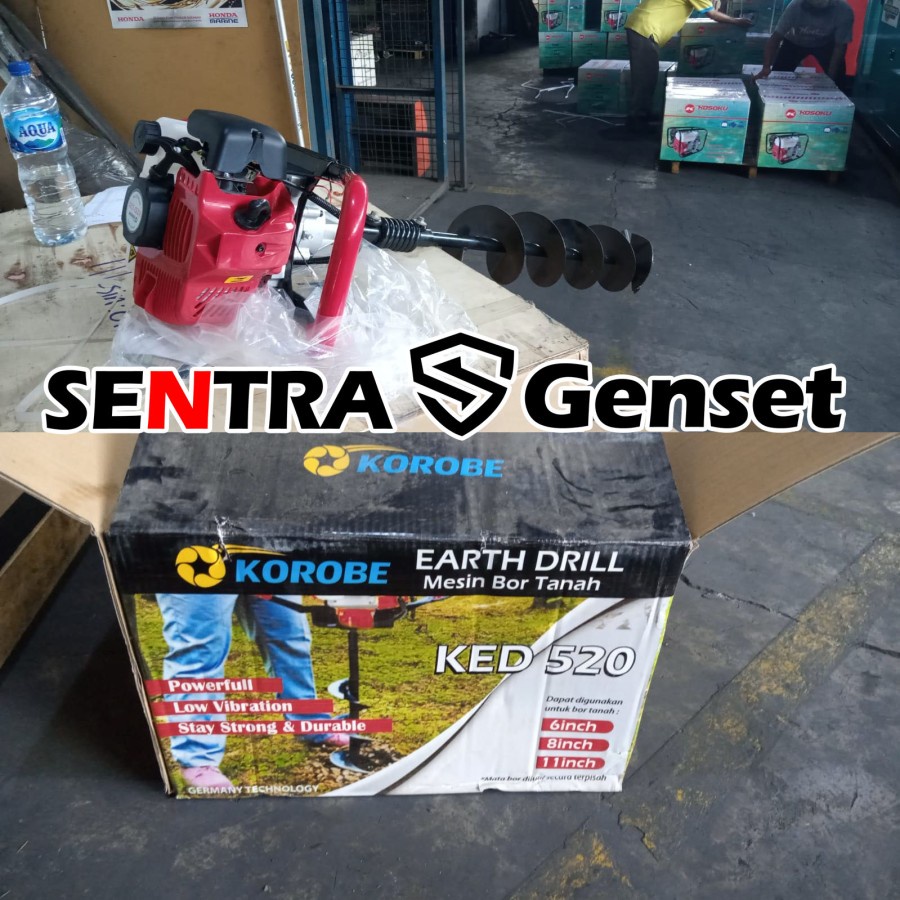 Jual Mesin Bor Tanah Biopori Earth Auger Mata 6 Inch 15 cm Korobe MD ...