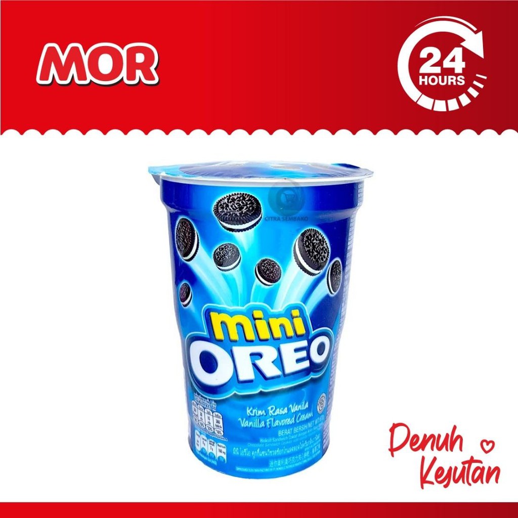 Jual OREO Mini Go Packs Krim Vanila Vanilla Cream 61 gr | Shopee Indonesia