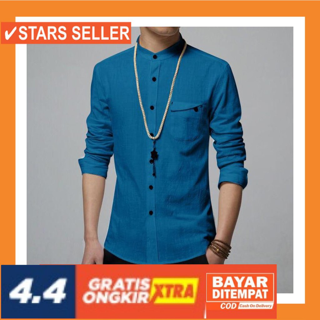 Jual BAJU MUSLIM LEBARAN BARU IDUL FITRI BUAT SHOLAT / Baju Koko Lengan
