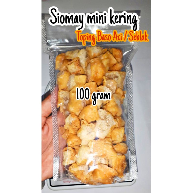 Jual Siomay Mini Kering 100 Gr Toping Baso Aci Seblak Shopee Indonesia