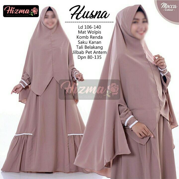Jual Syarii husna matt wolfis kombi renda fit xl ld 106 pb140 | Shopee ...