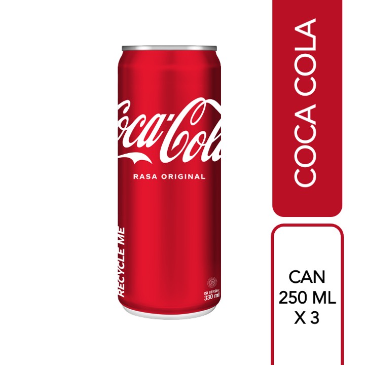 Jual Coca-Cola Slim Can 250 Ml - Triple Pack | Shopee Indonesia