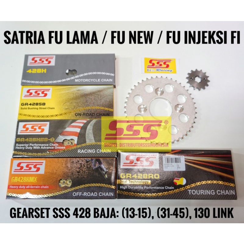 Jual Gearset Girset Gear Set Gir Set Satria Fu Fu New Facelift Rantai Sss Baja Sb