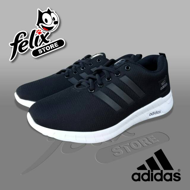 Foto sepatu adidas warna hitam clearance polos