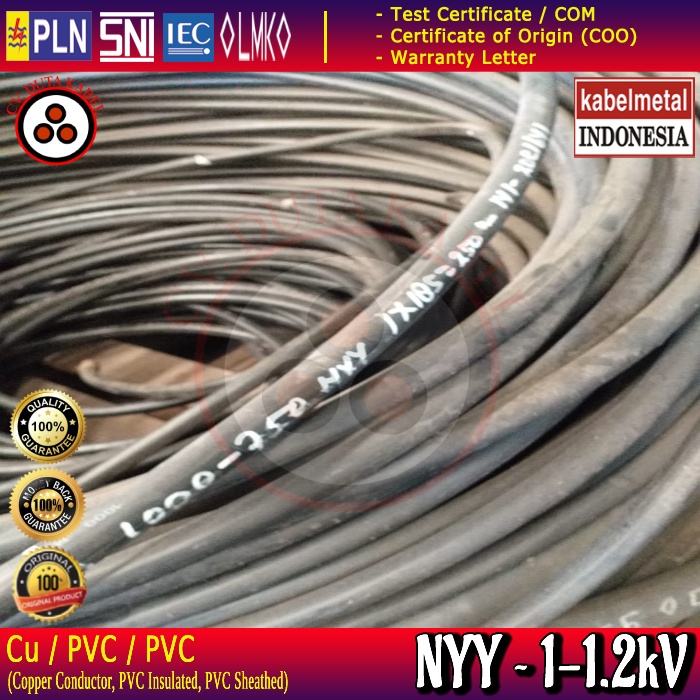 Jual Kabel Nyy 1x185 Mm2 Kabel Metal Kmi 1x185 Mm 1 X 185 Mm2 1 X 185 Mm 1x185mm2 1x185mm 1 X