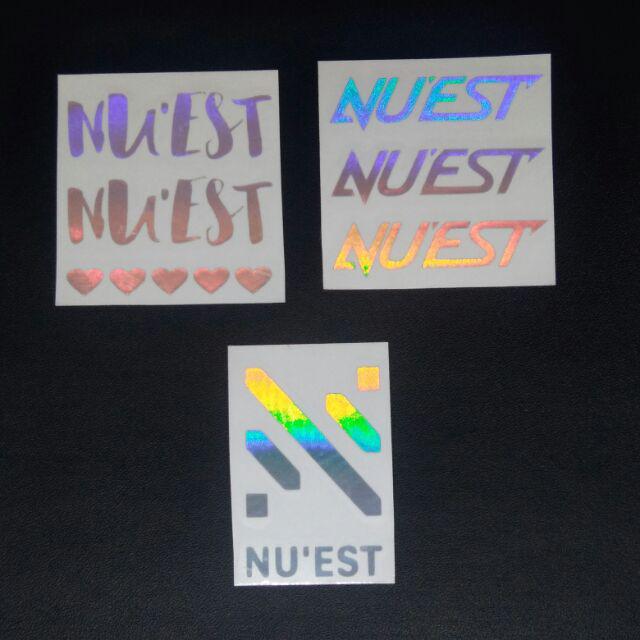 Jual Sticker Hologram Logo / Member Nu'est | Shopee Indonesia