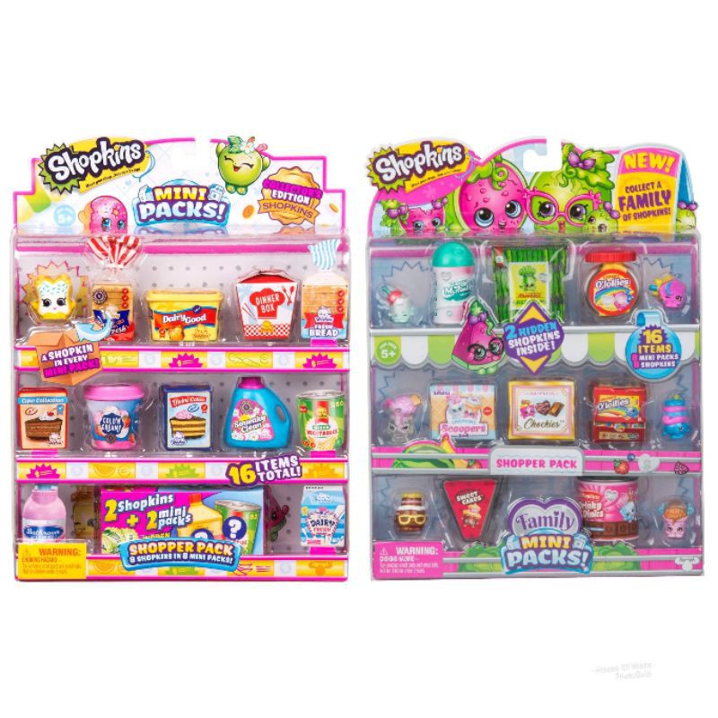 Jual SHOPKINS FAMILY MINI PACKS - SHOPKINS SHOPPER MINI PACKS ...