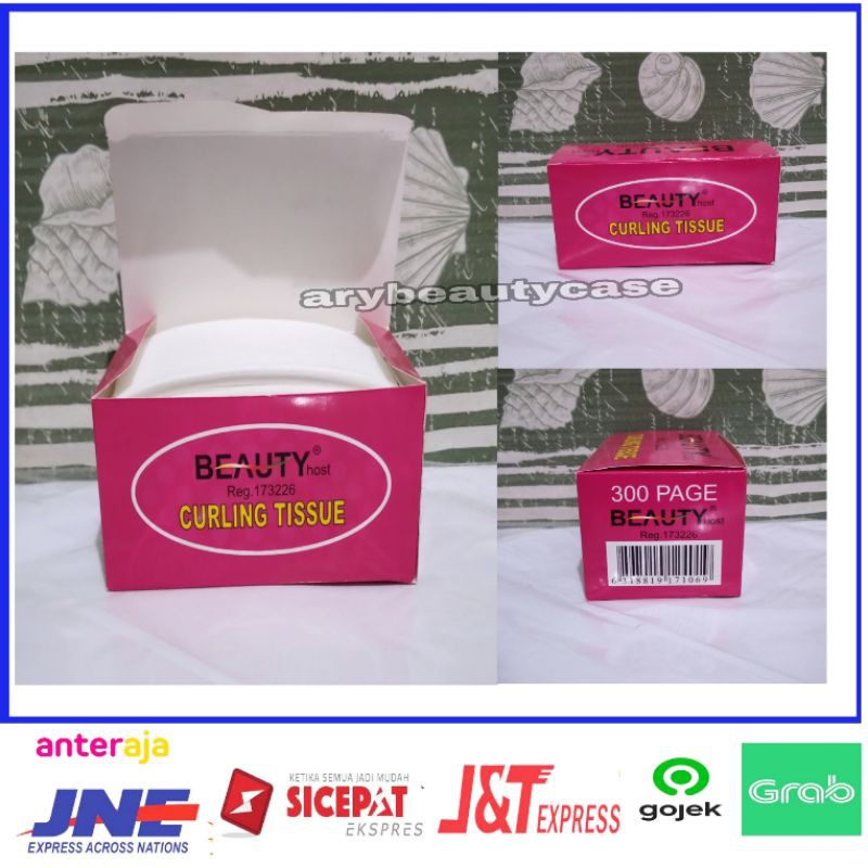 Beauty curling tissue Kertas keriting rambut isi 300 lembar