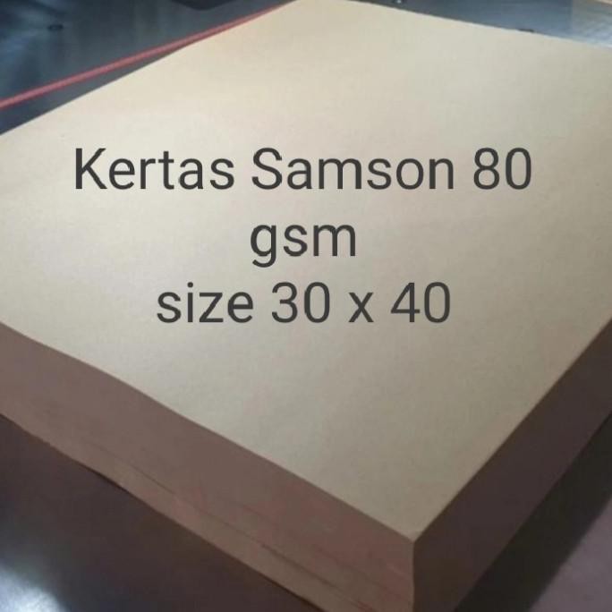 Jual Kertas Samson 80 Gr Alas Kaki Cuci Mobil 30 X 40 Cm 1 Rim 500