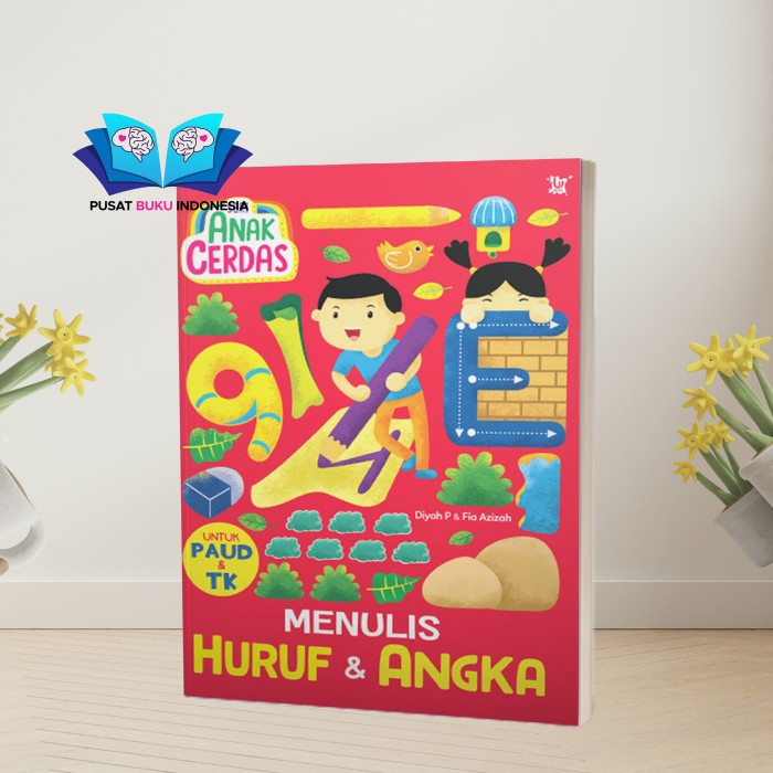 Jual BUKU AKTIVITAS ANAK BELAJAR MENULIS HURUF ANGKA SERI CERDAS TK ...