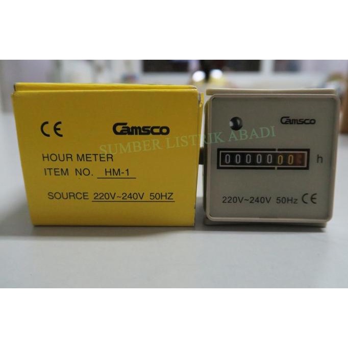 Jual Camsco Hour Meter HM1 (Pengukur Waktu Pemakaian Listrik) Shopee