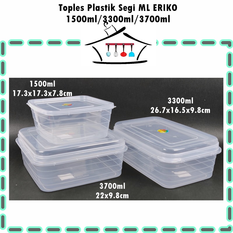 Jual Toples Plastik Segi Swiss Ml Eriko 1500ml3300ml3700ml Shopee Indonesia 0207