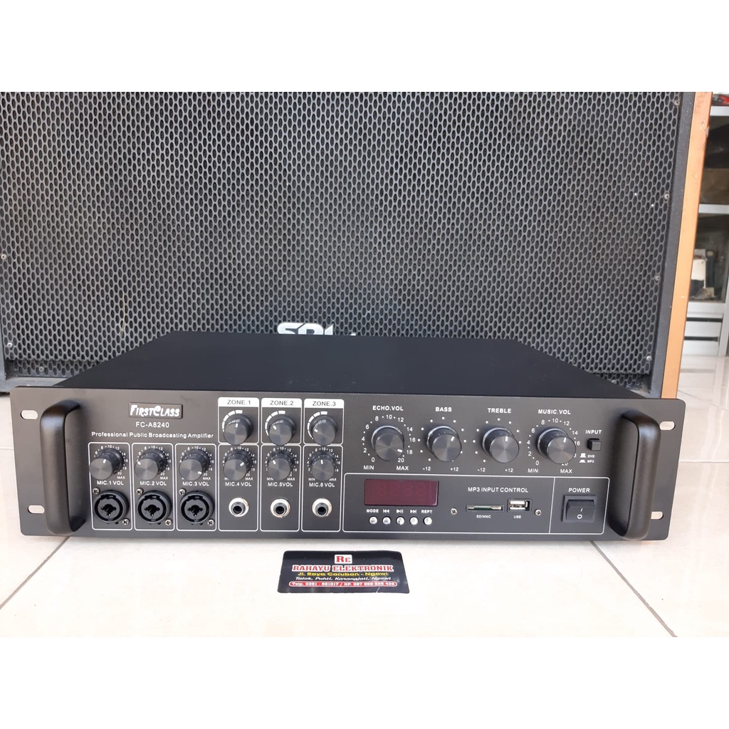 Jual AMPLI FIRSTCLASS A-8240 / Ampli Untuk Toa Masjid | Shopee Indonesia