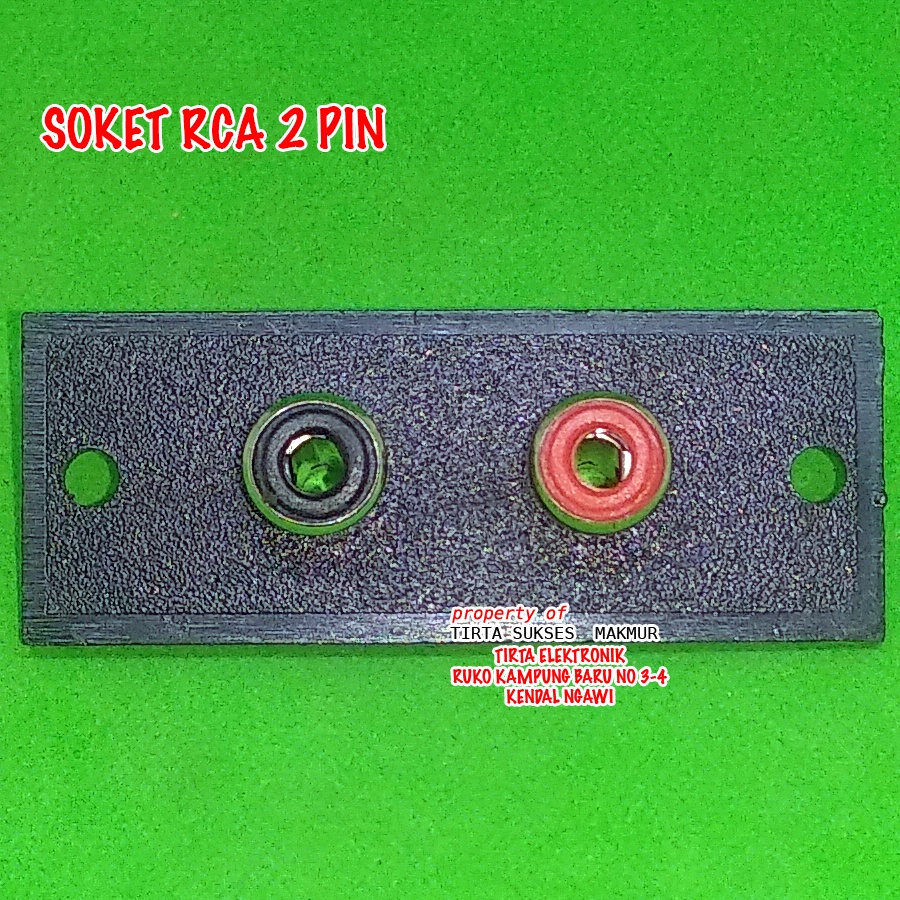 Jual Soket RCA 2Pin Body Biasa - Socket Rca 2 pin Murah | Shopee Indonesia