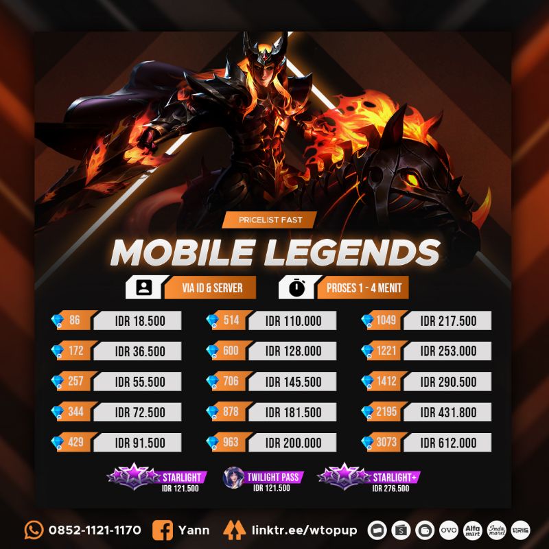Jual Topup Diamond Mobile Legends (FAST) | Shopee Indonesia