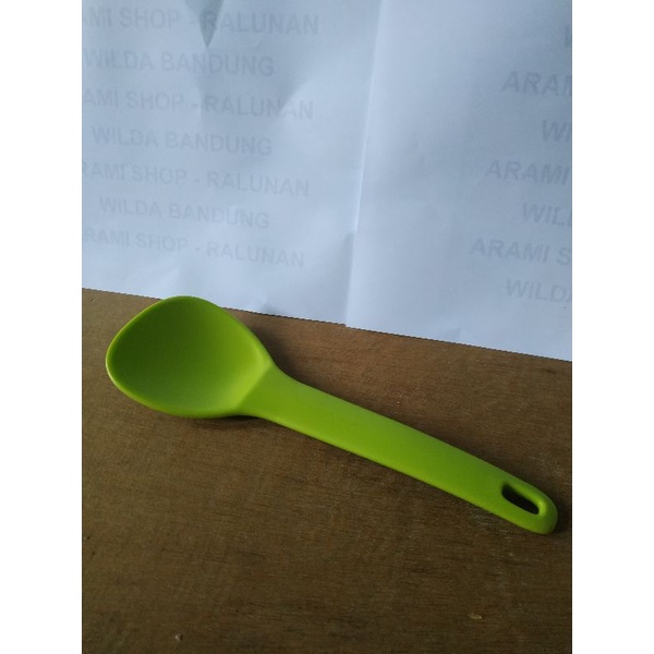 Jual spoon serving tupperware hijau blossom cukil nasi (1) BARU ...