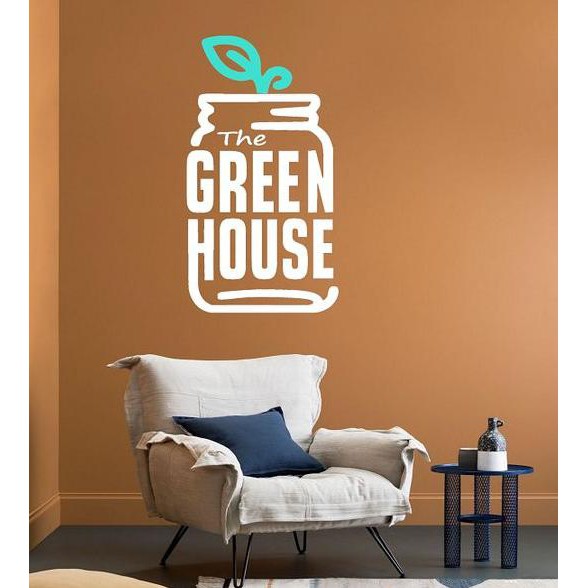 Jual Stiker Unik Dinding Rumah Kaca Office Wall Sticker The Green Hous