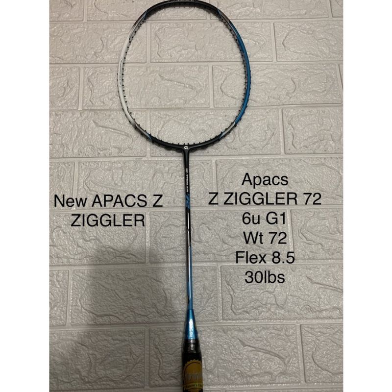 Jual Raket Badminton APACS NEW ZZIGGLER 72 grip 8uG1 ORIGINAL Shopee