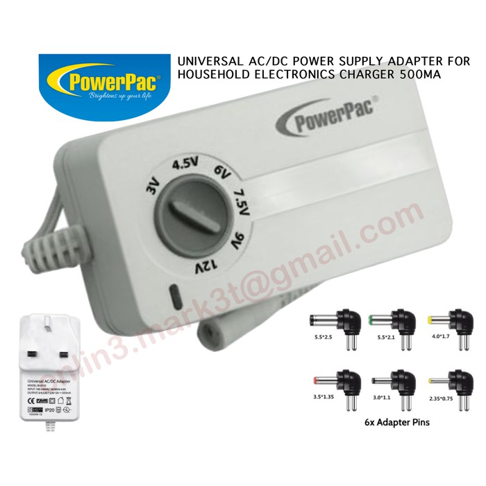 Jual PowerPac Universal ACDC AC DC power supply Adaptor multifungsi ...