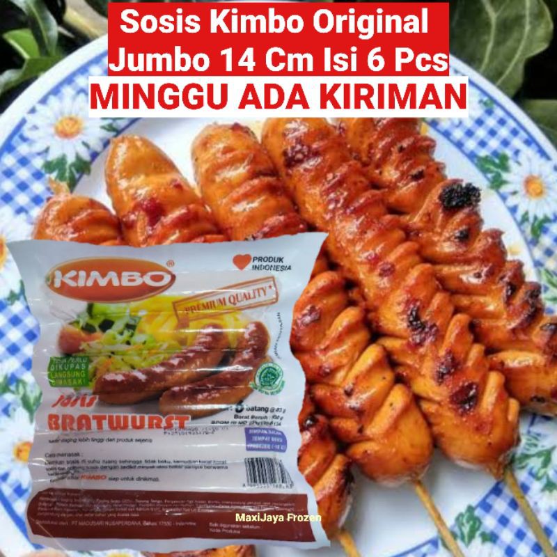 Jual Sosis Sapi Kimbo Bratwurst Original / Keju (Baru) / Jumbo Sosis ...