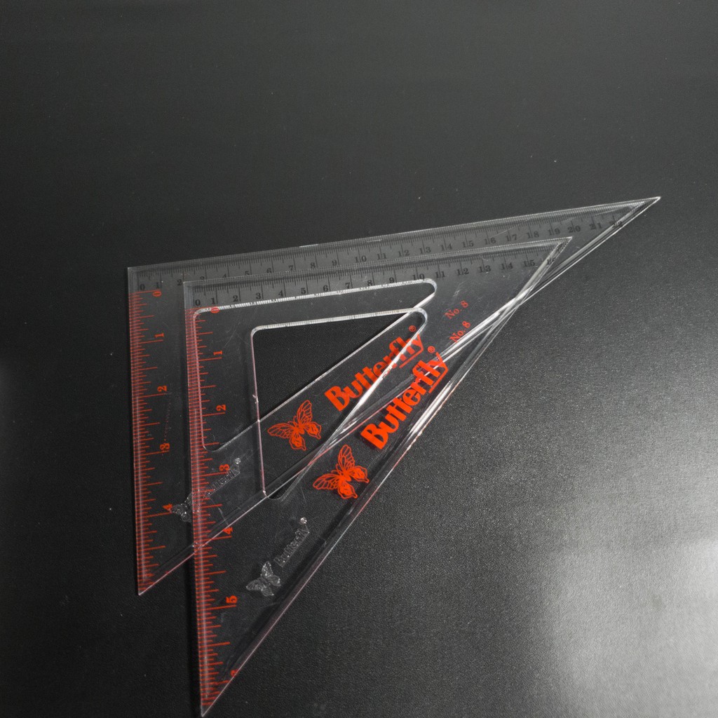 Jual Butterfly Penggaris Segitiga 24 Cm Bt-8 Triangular Ruler | Shopee ...