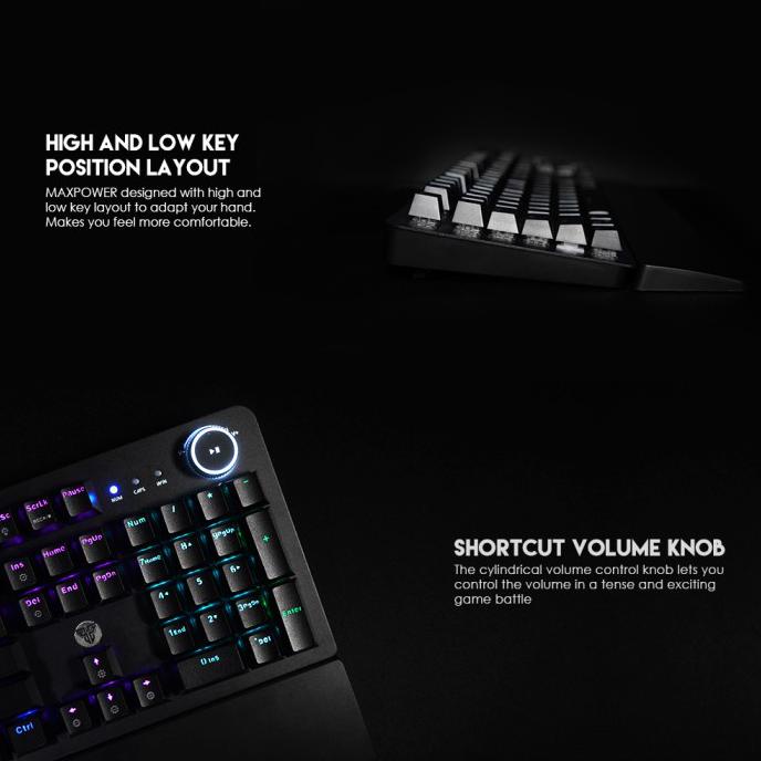 Jual GAMING MECHANICAL KEYBOARD FANTECH MK853 MAX POWER - GAMING ...