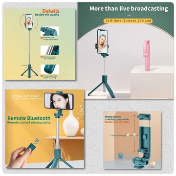 Tongsis Bluetooth Tripod R1 Holder 360 Derajat