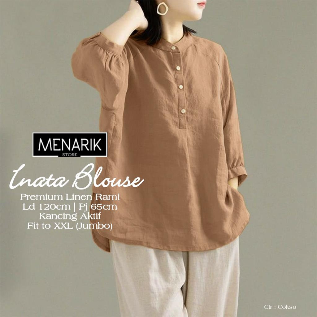 レッグウェア kamili_2201TP04 COTTON LINEN OVER BLOUSE レッグウェア kamili_2201TP04 COTTON LINEN OVER BLOUSE