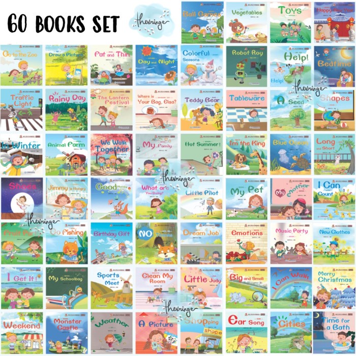 Jual Kids English Reading Book Set isi 60 / 40 buku Children English ...