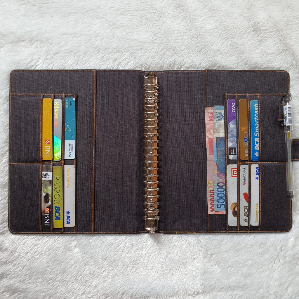 Jual BINDER JEANS/DENIM PREMIUM 6 WARNA PILIHAN A5 DAN B5 (BINDER