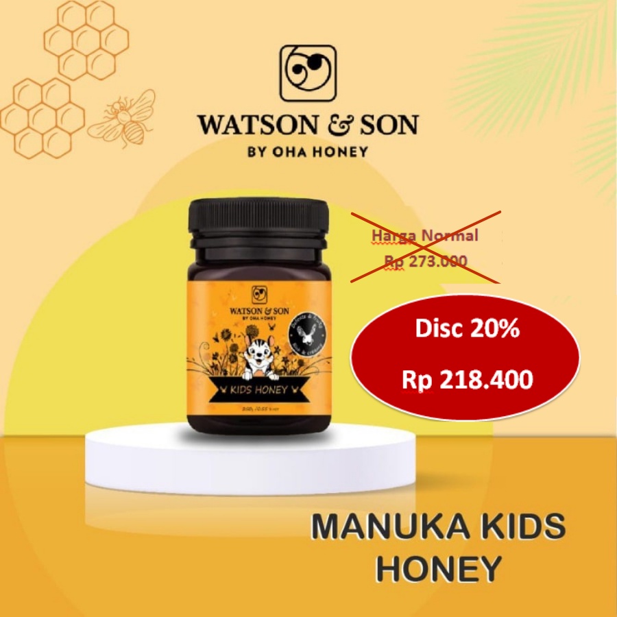 Jual WILDFLOWER KIDS HONEY WATSON AND SON 500gr | Shopee Indonesia