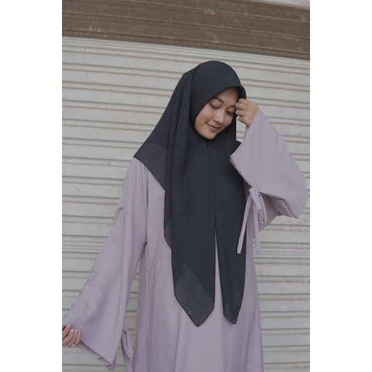Baju Gamis TALUNA Abaya Syar'i Turkey Hitam Polos Muslim Wanita Remaja Dewasa Casual Simpel Terbaru