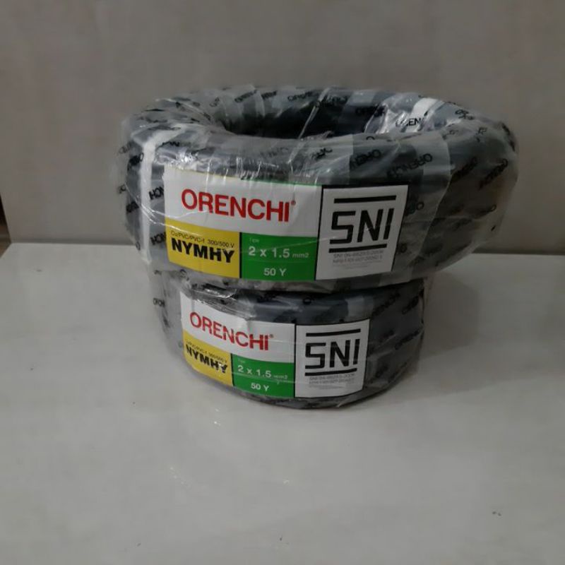 Jual Kabel Listrik Serabut ORENCHI 2 X 1 5 Mm HITAM OUTDOOR Roll Shopee Indonesia