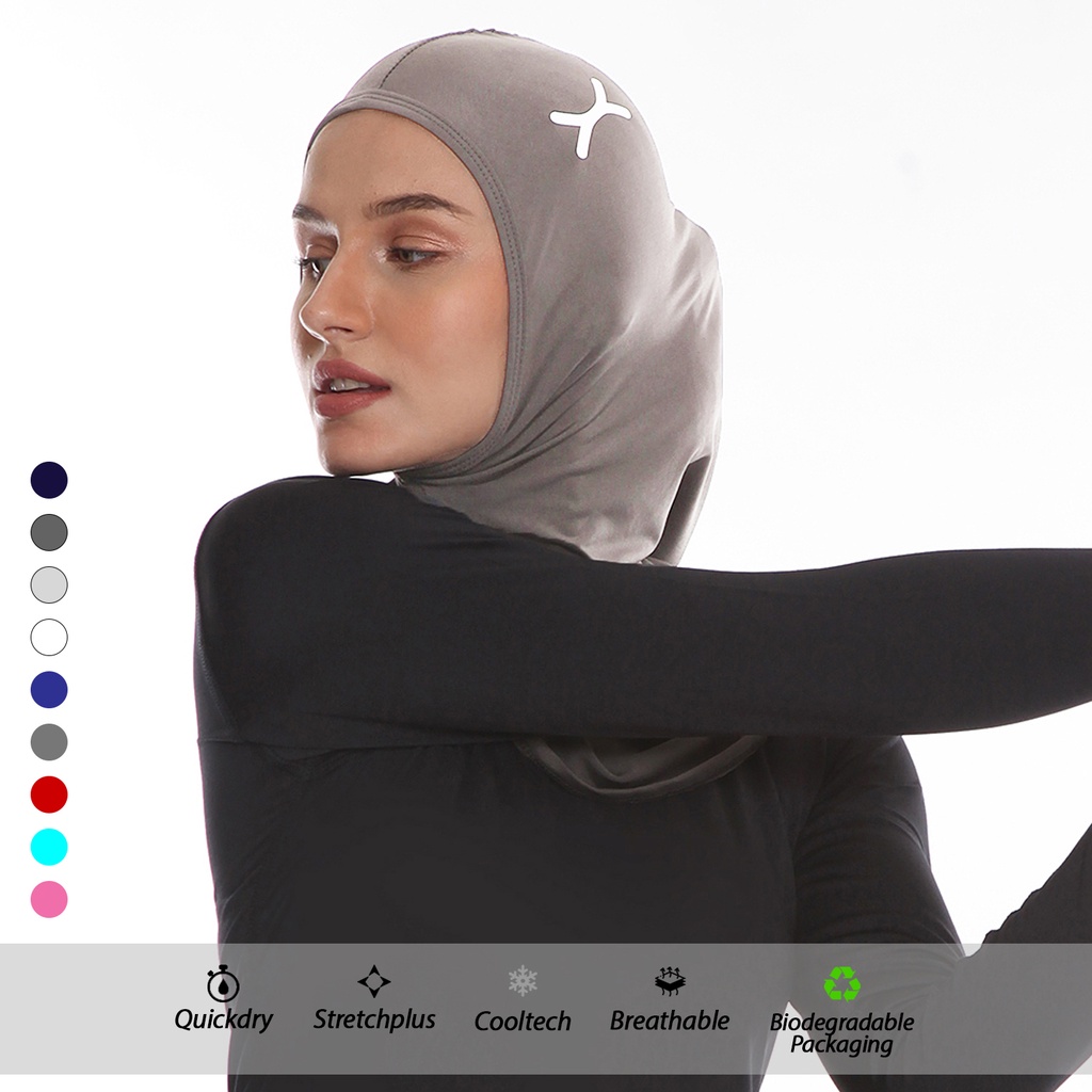 Jual Flexzone Hijab Sport Instan Olahraga Muslim Wanita Fah 001 Shopee Indonesia 3019
