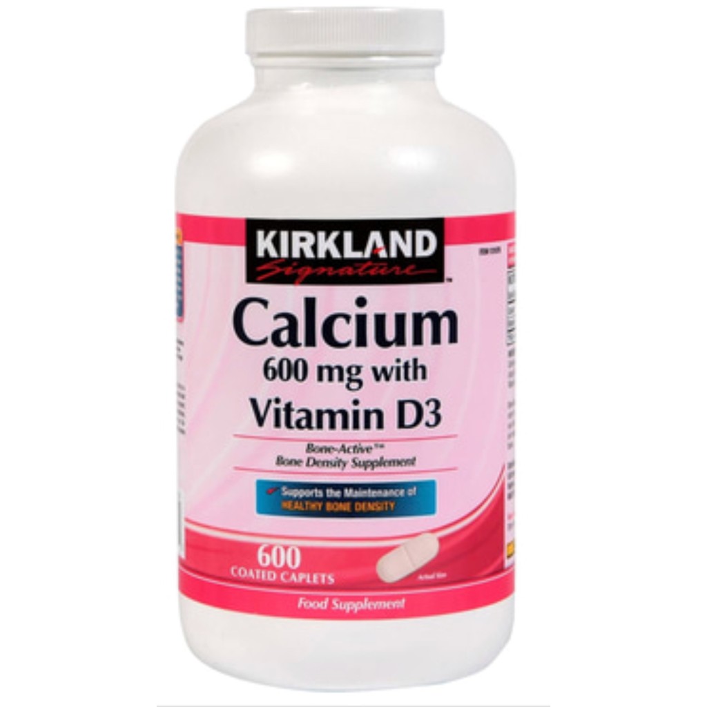 Jual Kirkland calcium 600 mg plus D3 (isi 500 ) Shopee Indonesia